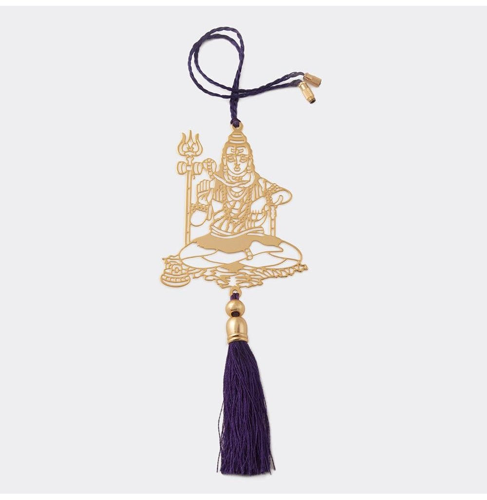 Brass Shiva Car Rear-View Mirror Hanging Ornament