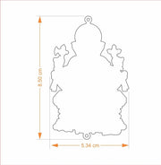 image //www.c...Car Ornament Ganesha 3 Gold Plated