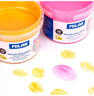 imagCase 6 Pots 100 Ml Finger Paint, Metallic Colours