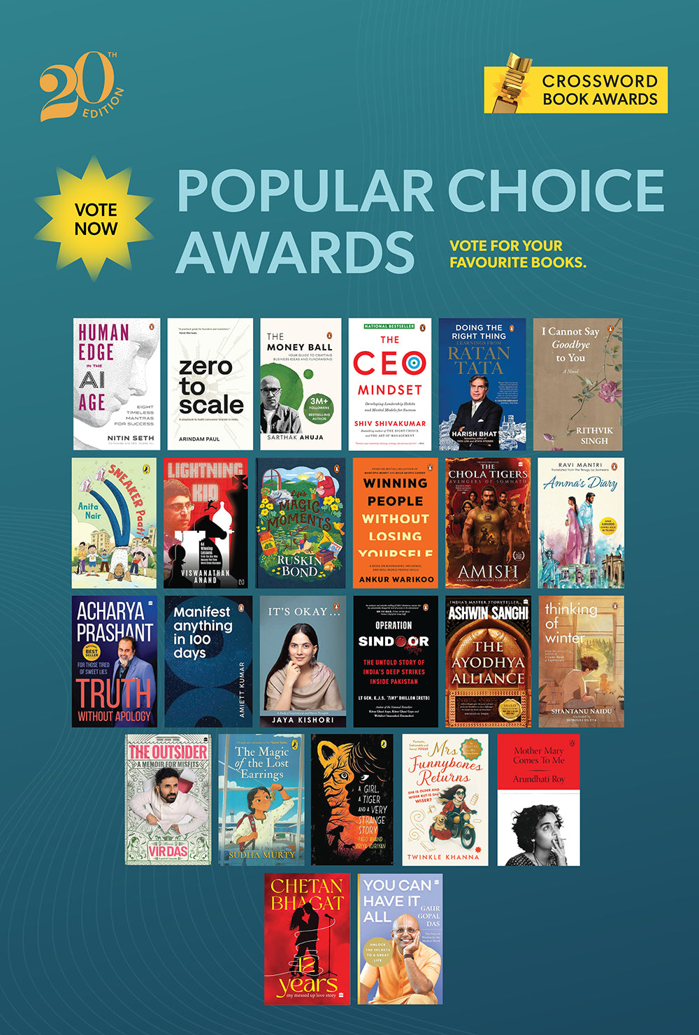 Crossword Book Awards — Pick your favourite reads of 2026