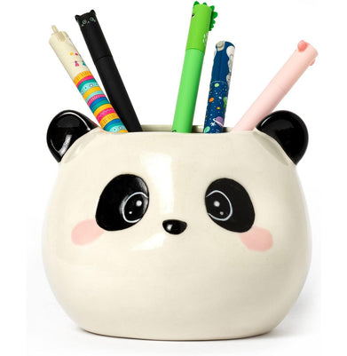 imagCeramic Pen Holder - Desk Friends - Panda