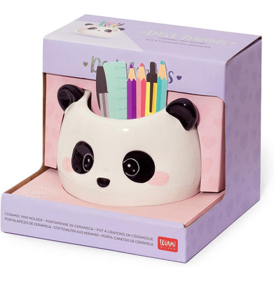 imagCeramic Pen Holder - Desk Friends - Panda