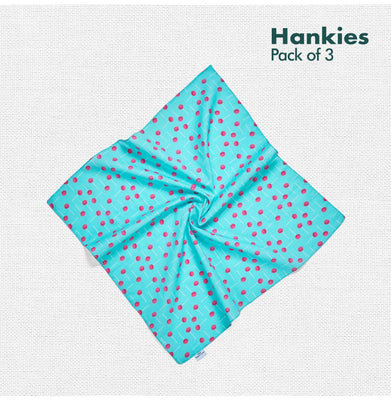 imagChild-unlock! Unisex Kid's Hankies, 100% Organic Cotton, Pack of 3