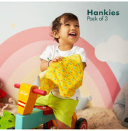 image //www.c...Child-unlock! Unisex Kid's Hankies, 100% Organic Cotton, Pack of 3