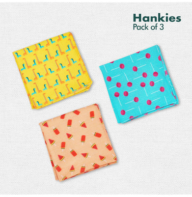 imagChild-unlock! Unisex Kid's Hankies, 100% Organic Cotton, Pack of 3