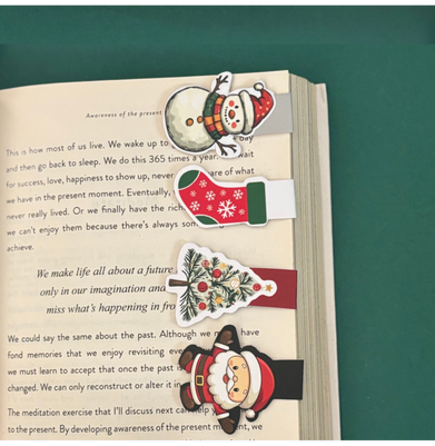 imagChristmas Bookmarks Pack of 4-Set Green