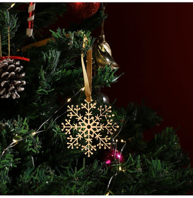 imagChristmas Ornament - Frosted Crystal Flake