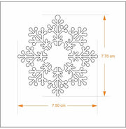 image //www.c...Christmas Ornament - Frosted Crystal Flake