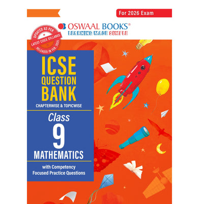 imagOswaal ICSE Question Bank Chapterwise & Topicwise Solved Papers Class 9 Mathematics For 2026 Exam buy online at crossword.in