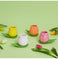 imag4Coffee Set,Tulip,Colours Assort.,X4,Ceramic-27864