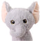 imag1Mirada 25cm Elephant With Glitter Eye - Light Grey