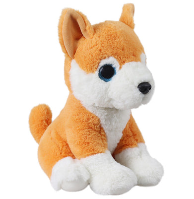 imagMirada 25cm Husky Dog With Glitter Eyes - Orange