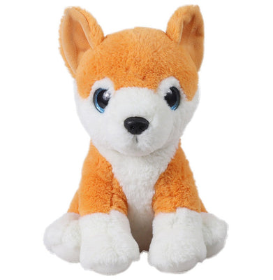 imagMirada 25cm Husky Dog With Glitter Eyes - Orange