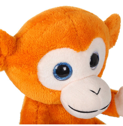 imagMirada 25cm Monkey With Glitter Eye - Light Brown