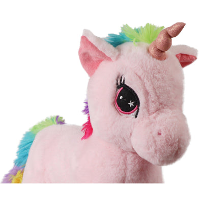 imagMirada Floppy Stuffed Unicorn Soft Toy With Glitter Horn Plush Toy