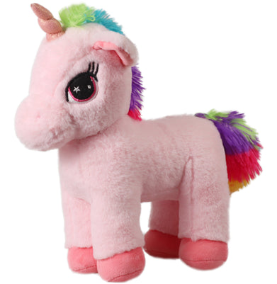 imagMirada Floppy Stuffed Unicorn Soft Toy With Glitter Horn Plush Toy