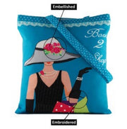 image //www.c...Born To Shop Canvas Tote Bag