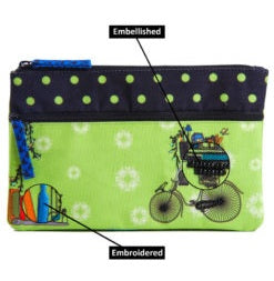 imagBorn To Shop Two Zipper Pouch