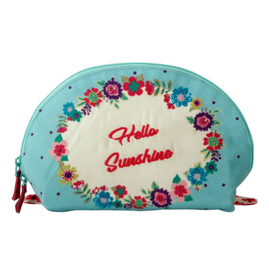 imagHello Sunshine Halfmoon Cosmetic Bag