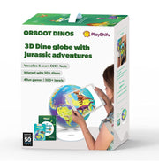 image //www.c...Orboot Dinos by PlayShifu App Based - 50 Dinosaurs, 500 Facts, Prehistoric Globe, Educational Toy for Kids