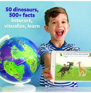image //www.c...Orboot Dinos by PlayShifu App Based - 50 Dinosaurs, 500 Facts, Prehistoric Globe, Educational Toy for Kids