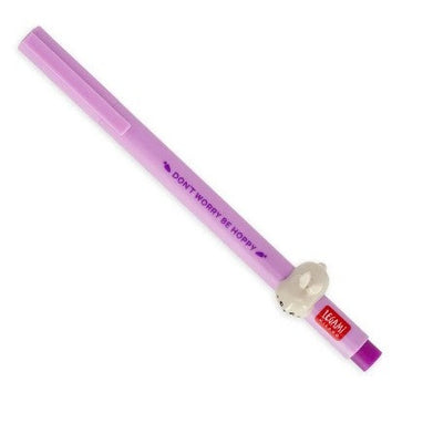 imagLegami Gel Pen With Animal Decoration - Lovely Friends - Bunny