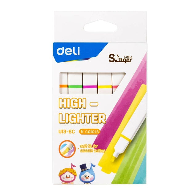 Deli Wu13-6C Super Fluorescent Highlighter - Your Ultimate Non-Toxic Writing Companion