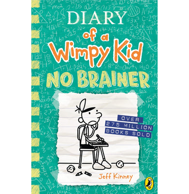 imagDiary of a Wimpy Kid: No Brainer Book 18 Hardcover Jeff Kinney