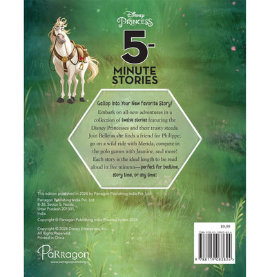 imagDisney Princess: 5:Minute Stories Book : Storybook for Kids : Princess Stories for Girls Hardcover Parragon