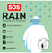 imag2Disposable Rain Poncho With Ho - Sos Rain-Kid'S Size - Transparent