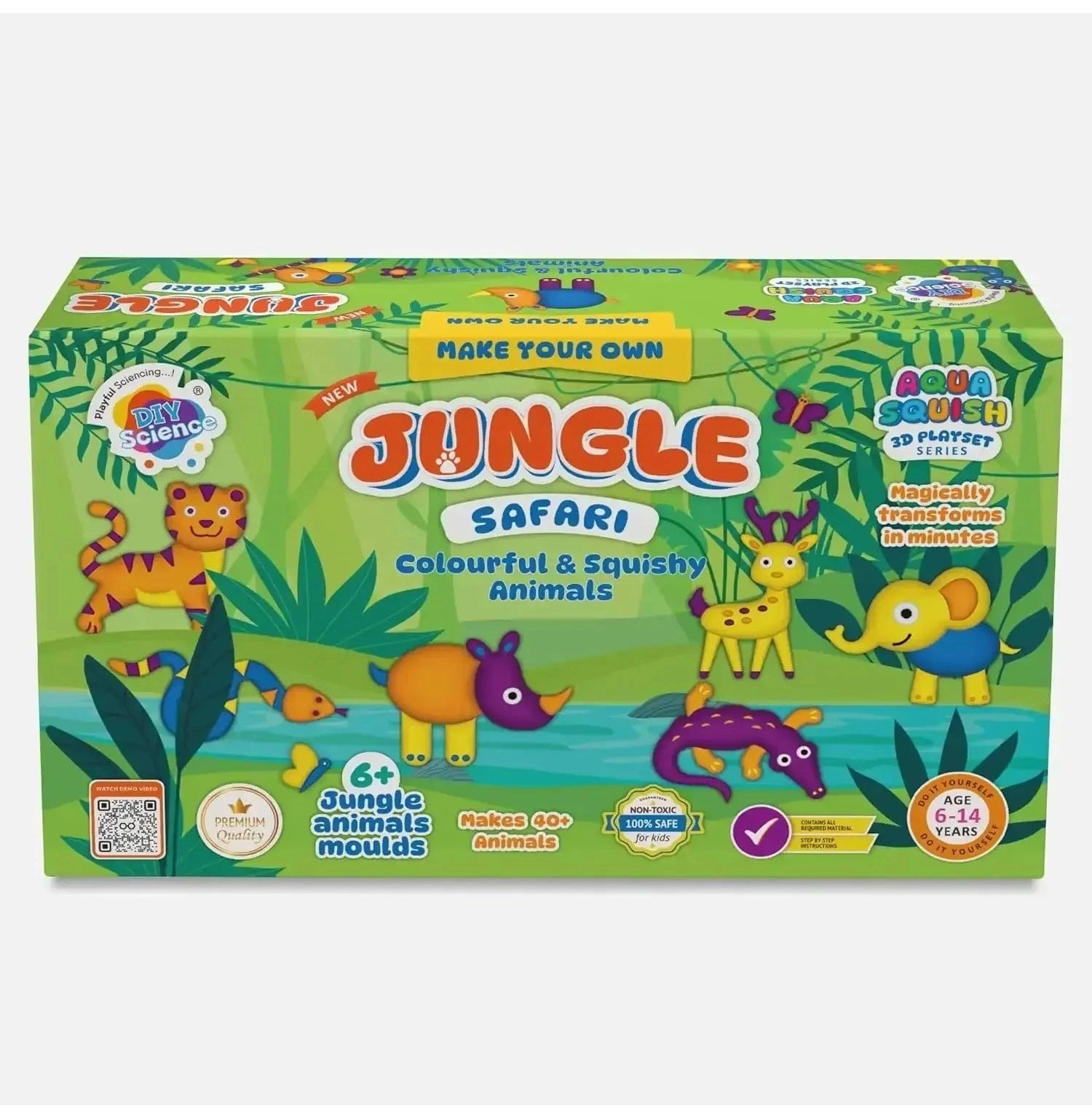 Diyscience® Aqua Squish Jungle Safari Adventure Kit: Create Your Own Jungle Experience!