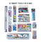 imag3DOMS Gifting Range for Kids Pencil Smart Kit with Transparent Zipper Bag, Multicolour DM7160