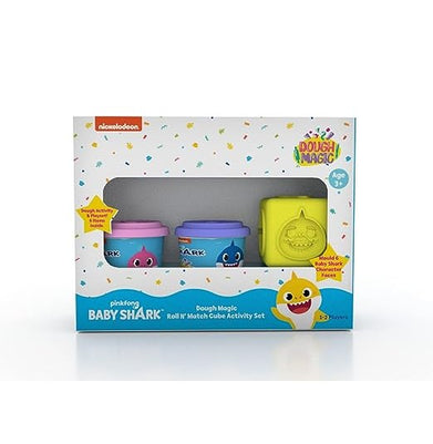 imagDough Magic Roll N' Match Cube Activity Set - Baby Shark