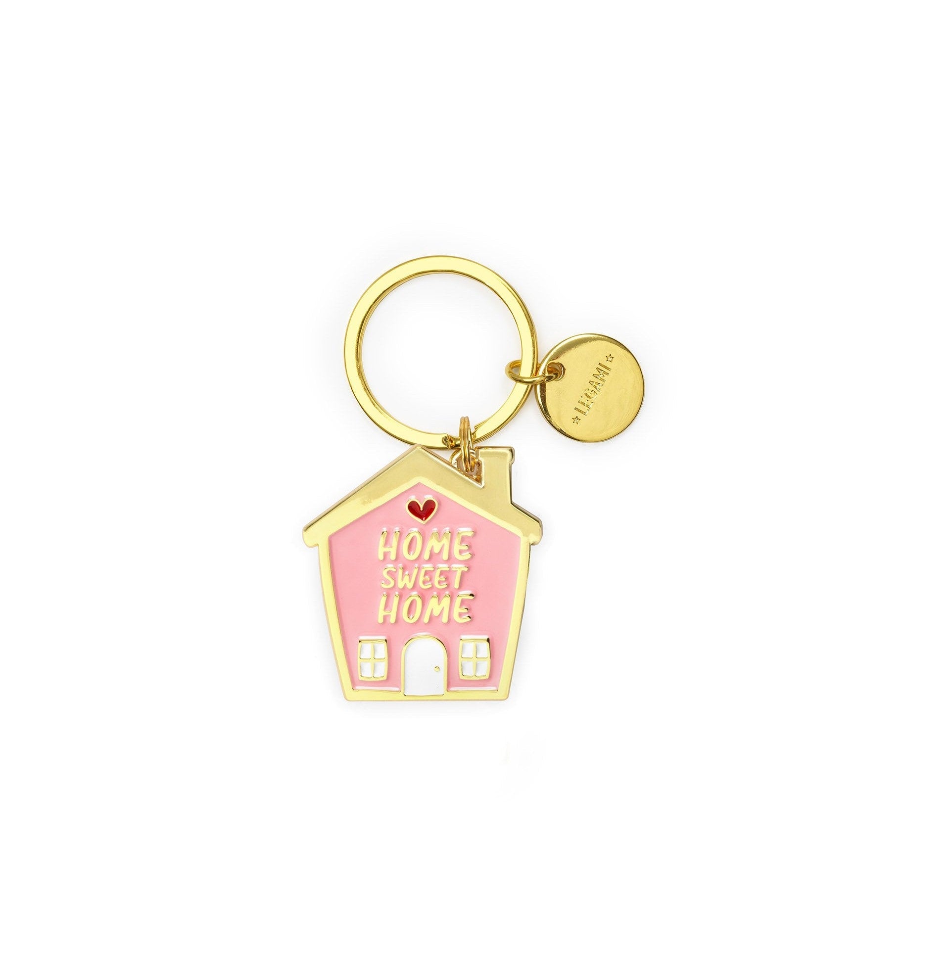 Charming Enamel House Key Ring: Your Perfect Everyday Companion