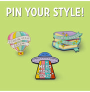 image //www.c...Space Enamel Metal Pin - Pin Your Style! buy online at crossword.in