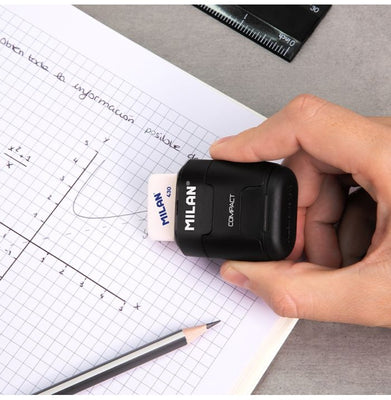 imagErasers With Pencil Sharpener Compact, Shadow Special Series