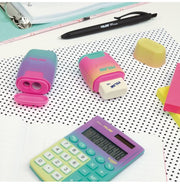 image //www.c...Erasers With Pencil Sharpener Compact Sunset Series