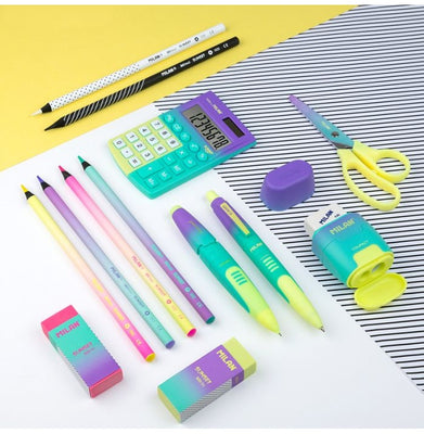 imagErasers With Pencil Sharpener Compact Sunset Series
