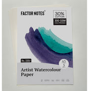 image //www.c...Factor Note 300 GSM A3 Watercolour Sheet 5 Pages -Watercolour Sheets A3