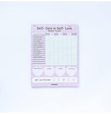 imagFactor Notes-Notebook :100 GSM A4 Notepad 52 Pages -Self Care Weekly