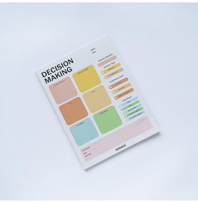 imagFactor Notes-Notebook :100 GSM A4 Notepad 90 Pages -Decision Making