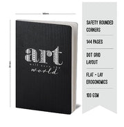 image //www.c...Factor Notes-Notebook :100 GSM A5 Dot 160 Pages -Art will Save the World: Dot Grid