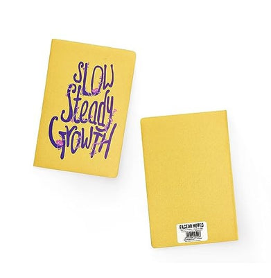 imagFactor Notes-Notebook :100 GSM A5 Dot 160 Pages -Slow Steady Growth: Dot Grid