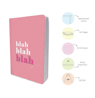 imagFactor Notes-Notebook :100 GSM A5 Dot 160 Pages -The Blah Blah: Dot Grid