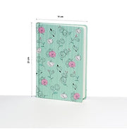 image //www.c...Factor Notes-Notebook :100 GSM A5 Hardbound Dot 200 Pages -The Pastel Mint Roses Hardbound : Dot Grid