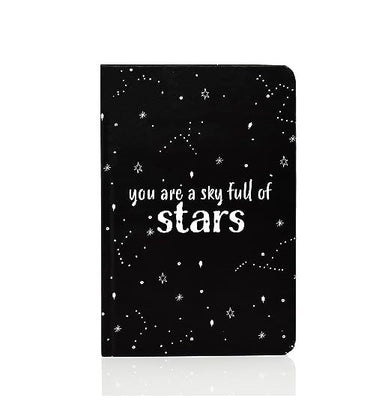 imagFactor Notes-Notebook :100 GSM A5 Hardbound Ruled 200 Pages -A Sky full of Stars