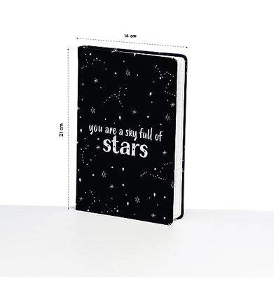 imagFactor Notes-Notebook :100 GSM A5 Hardbound Ruled 200 Pages -A Sky full of Stars