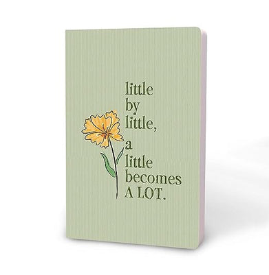 imagFactor Notes-Notebook :100 GSM A5 Plain 144 Pages -Little by Little: Plain