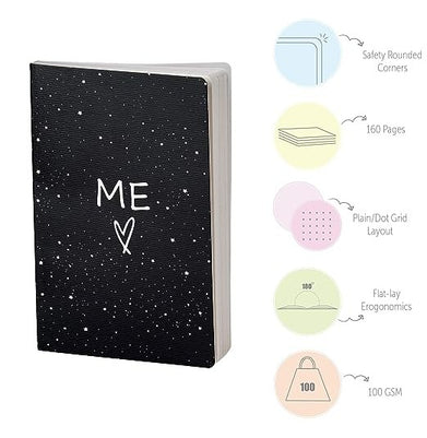 imagFactor Notes-Notebook :100 GSM A5 Plain 144 Pages -ME: Plain