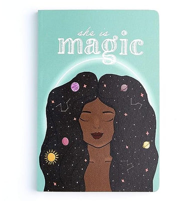 imagFactor Notes-Notebook :100 GSM A5 Plain 144 Pages -She is magic: Plain